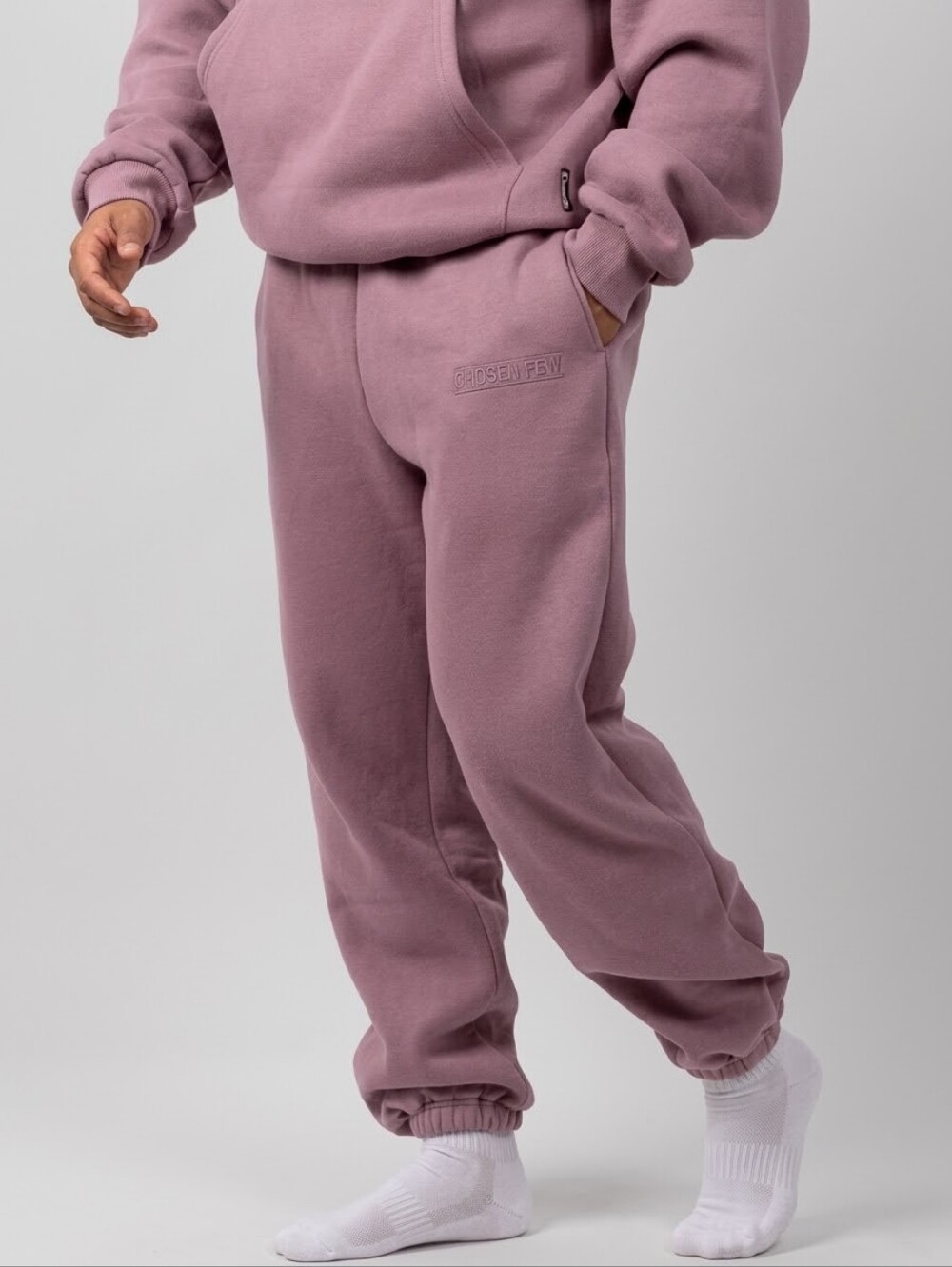 Comfrt Mauve Pink Cinch Joggers Sweatpants Loungewear Unisex Size L